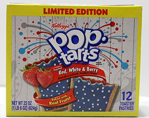 Pop Tarts Frosted Red White & Berry Limited Edition 12 Count