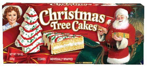 Little Debbie Vanilla Christmas Tree Cakes 7.91 Oz (8 Boxes)