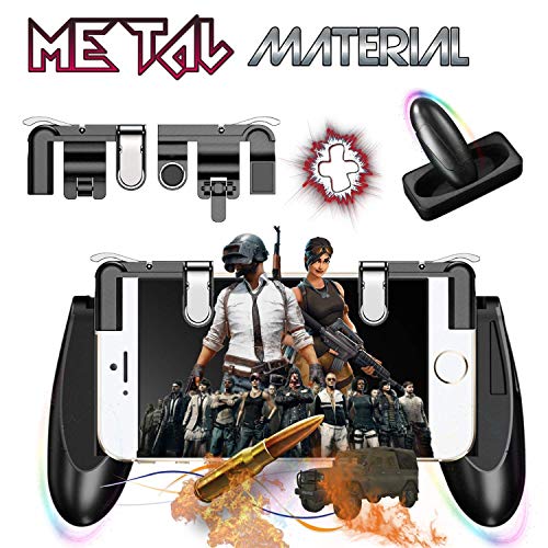 PUBG Fortnite Mobile Game Controller - | New Version | Sensitive Shoot and Aim Trigger Fire Buttons | L1R1 Joysticks Game Controller for PUBG/Fortnite of Survival Gaming Triggers for iOS and Android