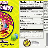 Cry Baby Assorted Flavors Supercharged Chewy Candy 3.75oz. Pack of 12