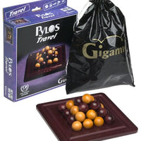Gigamic - Pylos Mini - Travel size easy to carry, Modern classic abstract strategy game, 2 players, in wood