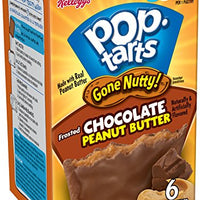 Pop-Tarts Gone Nutty!, Breakfast Toaster Pastries, Frosted Chocolate Peanut Butter, 10.5 oz (6 Count)