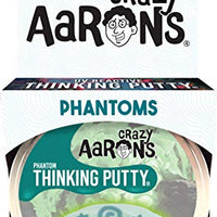 Crazy Aaron's Thinking Putty 4" Tin (3.2 oz) Foxfire - Includes Glow Charger - Never Dries Out