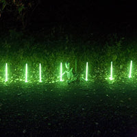 Pack of 12, 10" Tall Halloween Glow Sticks, with 12 Bases