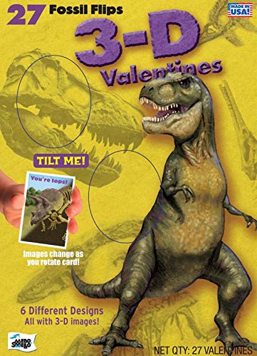 Fossil Flip 3D Dinosaur Valentines