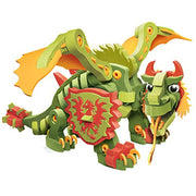 Bloco Toys Combat Dragon | STEM Toy | Fantasy Mythical Creatures | DIY Building Construction Set (155 Pieces)