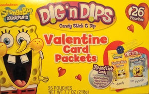 SpongeBob Squarepants Dig 'n Dips Valentine Card Packets by Nickelodeon