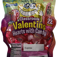 Sponge Bob Classroom Valentine Hearts with Candy