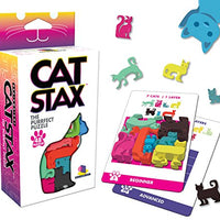 Brainwright Cat STAX The Purrfect Puzzle and Dog Pile The Pup-Packing Puzzles Gift Set (2 Puzzles)