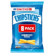 Walkers Chipsticks Salt & Vinegar Snacks 8 x 23g