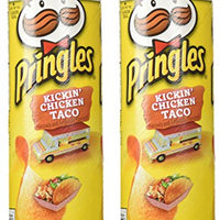 Kickin' Chicken Taco Pringles Food Truck Flavors Potato Crisps (Pack of 2)