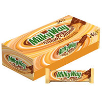 MILKY WAY Simply Caramel Milk Chocolate Singles Size Candy Bars 1.91-Ounce Bar 24-Count Box