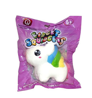 Fidget Squidgets Smiling Rainbow Unicorn Stress Ball