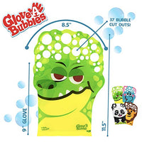 Glove-A-Bubbles 4 Pack: 1 Elephant, 1 Lion, 1 Panda, 1 Alligator
