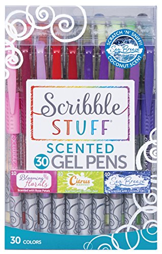  Scribble Stuff Scented Gel Pens - 30 Count - Includes