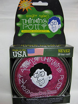 Reactive Razz With Magnet Magnetic Crazy Aaron'S Thinking Putty New Lg 4 Tin
