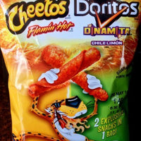 Cheetos Flamin Hot and Doritos Dinamita Chile Limon 8.0 oz by Frito Lay