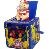 Dubble Bubble Jack In The Box Musical Gumball Machine with Gumballs