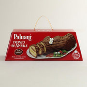 Paluani Tronco Di Natale Log Cake Filled with Hazelnut Creme and Custard, 750g, Italy