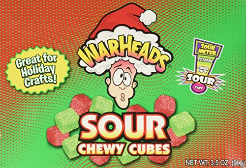 Warheads Holiday Sour Chewy Cubes