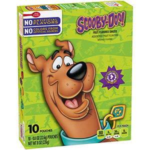 Betty Crocker Scooby Doo Fruit Flavored Snacks Assorted Flavors 10 - 0.8 oz Pouches