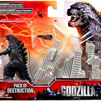Godzilla Movie Pack of Destruction with Godzilla, Destructible Building, and Aircraft