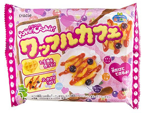 NEW Kracie Popin Cookin Waffle Cafe Diy Happy Kitchen Kit