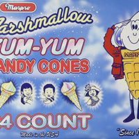 Yum Yum Marshmallow Cones - 24 Ct. Case (Fat Free)