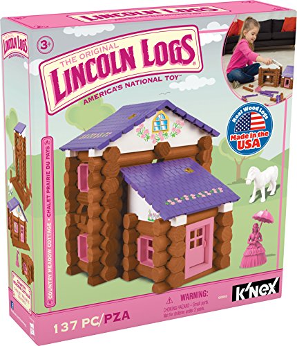 LINCOLN LOGS Country Meadow Cottage 137 Pieces Ages 3+
