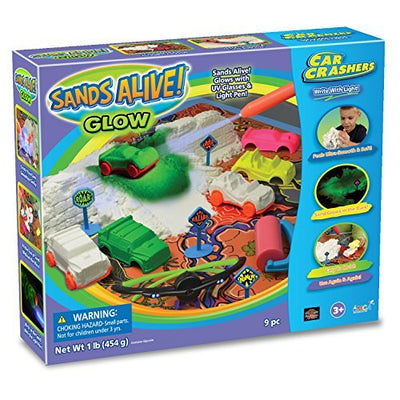 Play Visions Sands Alive Glow Sand Car Crashers Kit