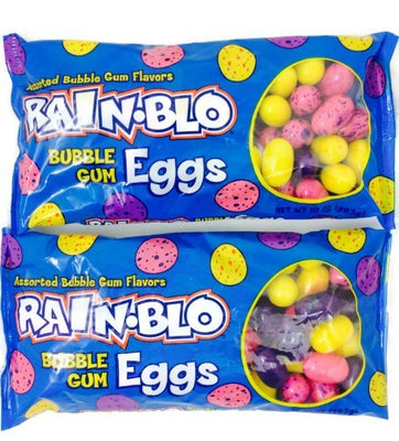Rain-blo Bubble Gum Easter Eggs 10 Ounce Pack of 2