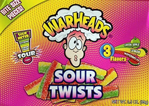 Warheads Sour Twists, 3.5 oz