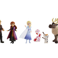 Disney Frozen Adventure Collection, 5 Small Dolls from Frozen 2, Anna, Elsa, Kristoff, Sven, Olaf, & Gale Accessory