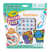 Crayola Glitter Dots DIY Keychains Craft Kit Age 5+
