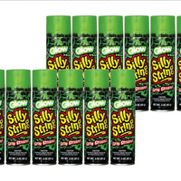 Glow in the Dark Silly String Spray Streamers - Party Fun Pack of 12 Cans of 3 Ounce Streamers